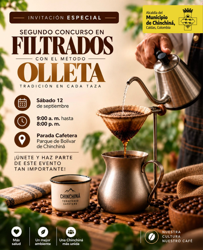Afiche de Segundo concurso en filtrados con el método Olleta